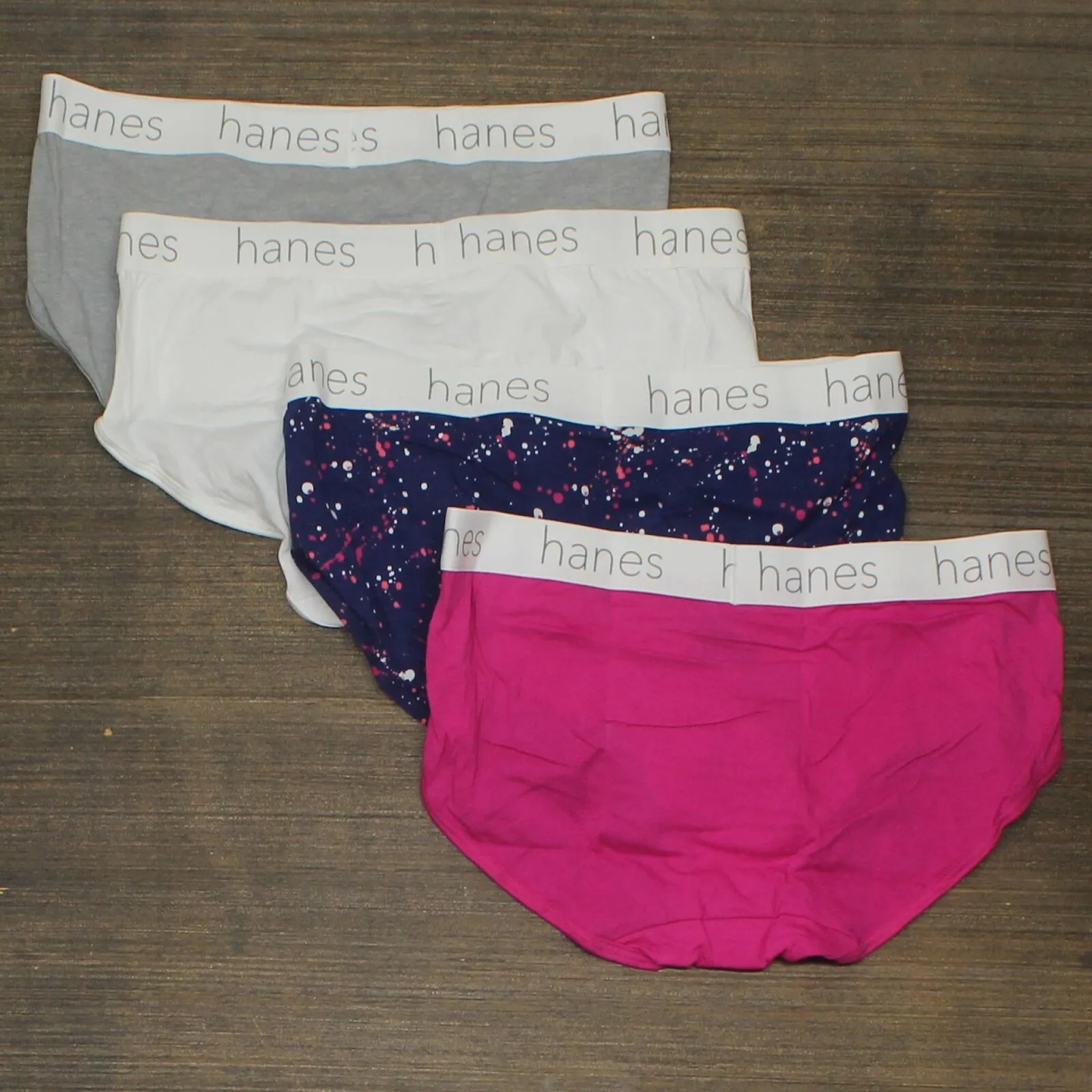 Hanes Premium Women's 4pk Boyfriend Hipster Briefs EE41FA Colors May Vary M